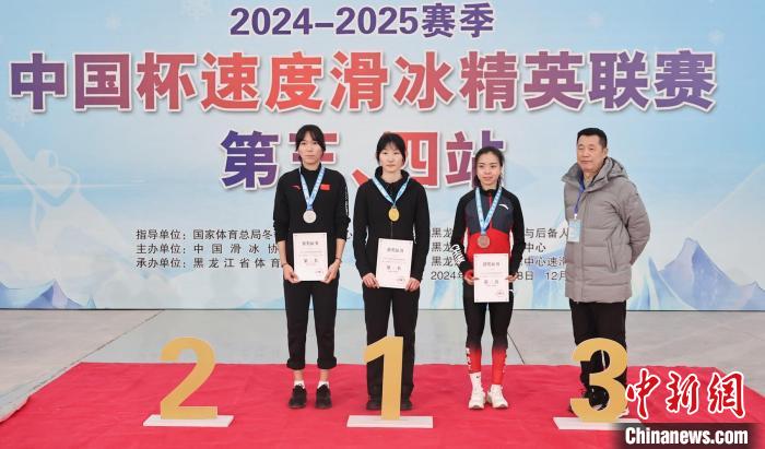 中国杯速度滑冰精英联赛第三站在哈尔滨开赛，